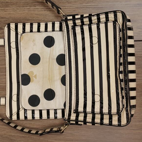 Kate Spade striped crossbody purse - Picture 4 of 7